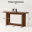 Console de 162,3 cm de long avec tablette de rangement-1688855545