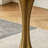 Nut-brown Round Solid Wood Dining table-2084600852