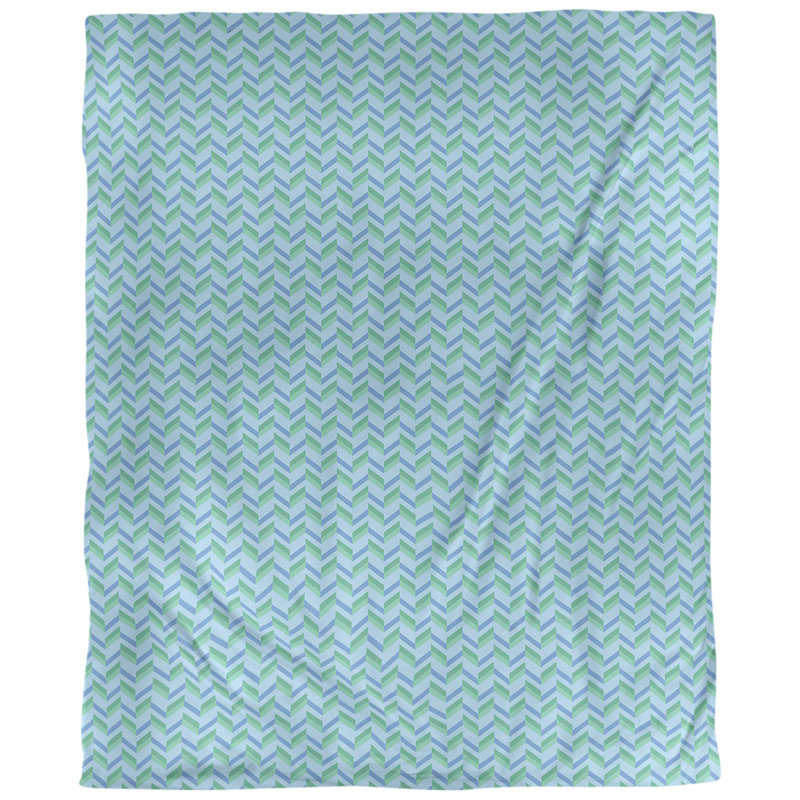 Tissu, Polyester filé, L 56 po x l 36 po, Bleu / vert