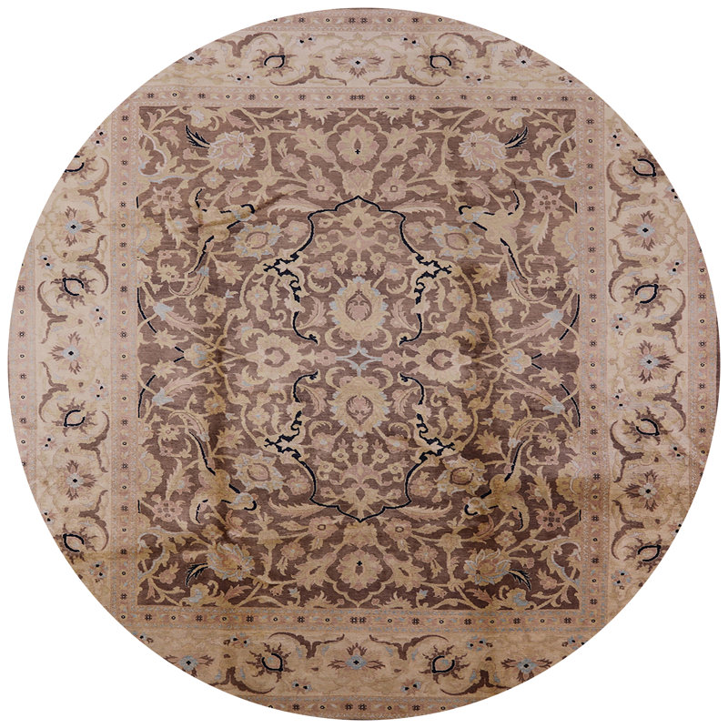 Sighwith Oriental Indoor Rug, Round 8'
