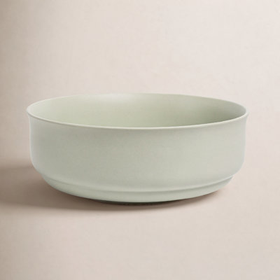 Rimmed Handcrafted Stoneware Serving Bowl