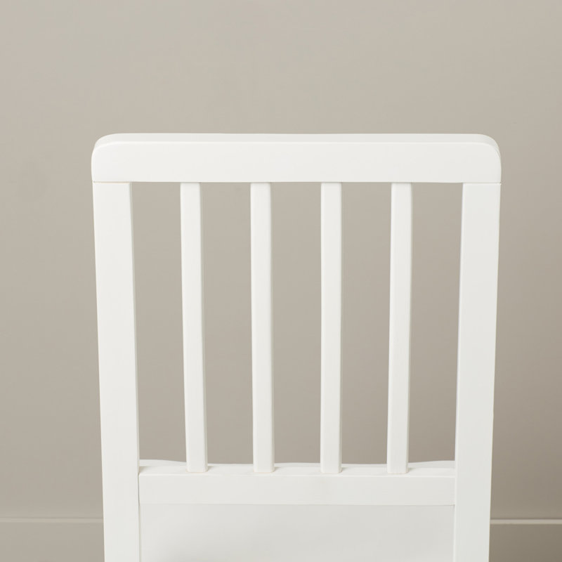 Littell 18'' H Solid Wood Side Chair, White