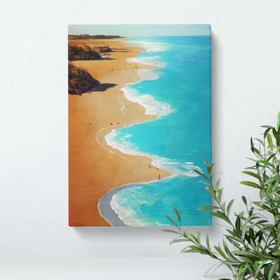 Edge Of The Beach - Wrapped Canvas