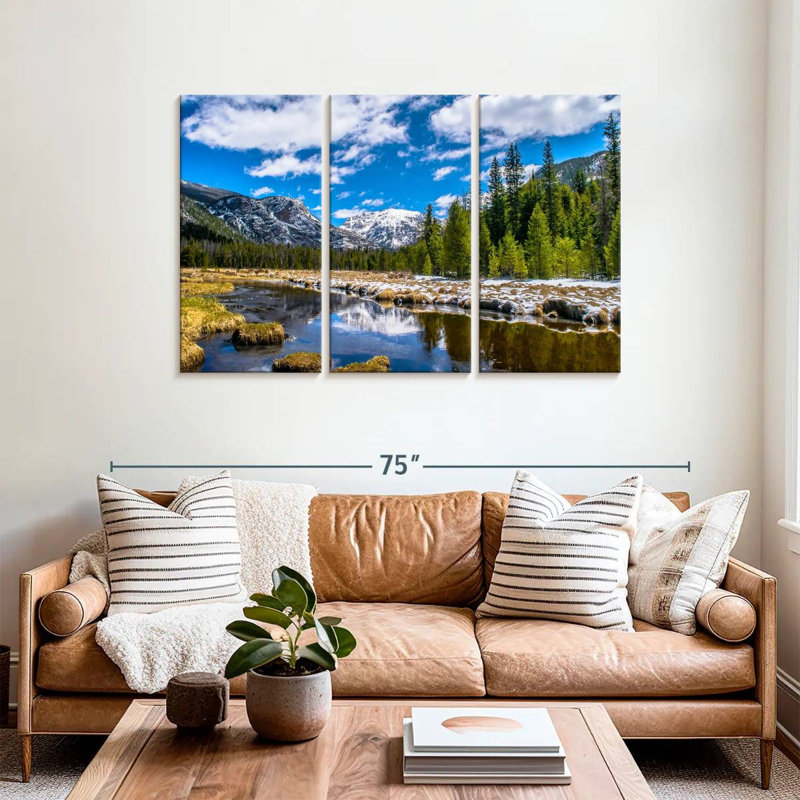 Alvord Rocky Mountain Park en hiver, H 36 po x l 57 po