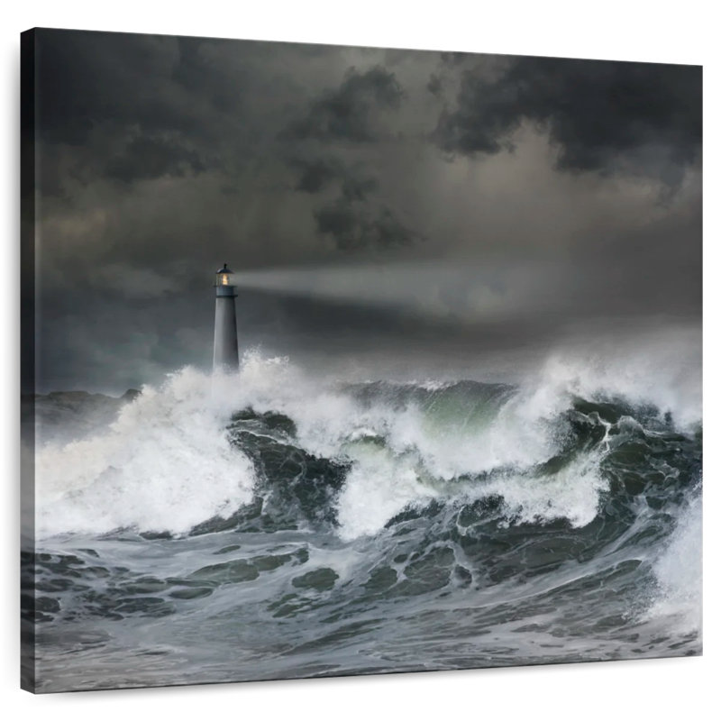 Phare d'Alvord Turbulent Seas, H 16 po x l 16 po