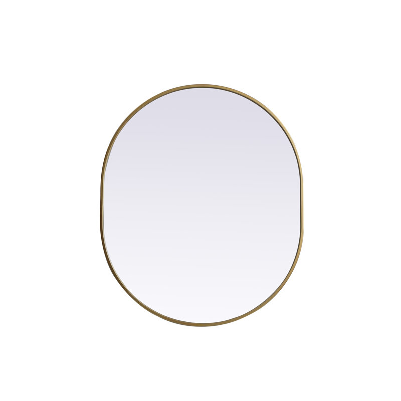 Miroir mural Sabine, Laiton, 36 po x 30 po