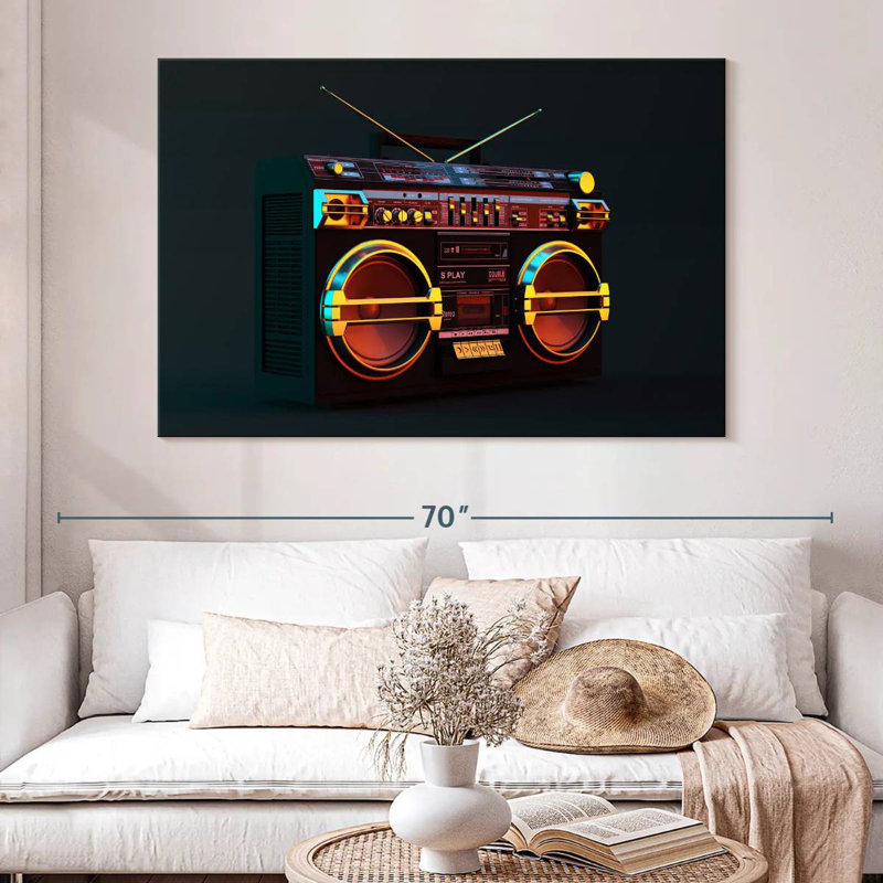 Abarca Modern Boombox, 34" H x 51" W