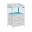 2-Drawer Nightstand with Charging Station & RGB Light Strip, Fabric Drawers-149086609