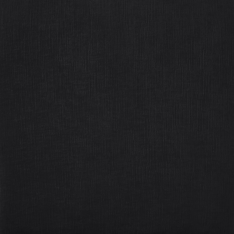 Monifa Chenille Fabric Bench, Black Chenille Fabric