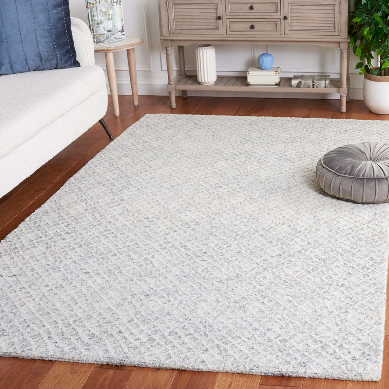 Tapis en laine et en coton touffeté à la main Desireah, Rectangle 5 pi x 8 pi