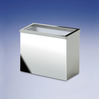 Porte-brosse à dents rectangulaire, Chrome