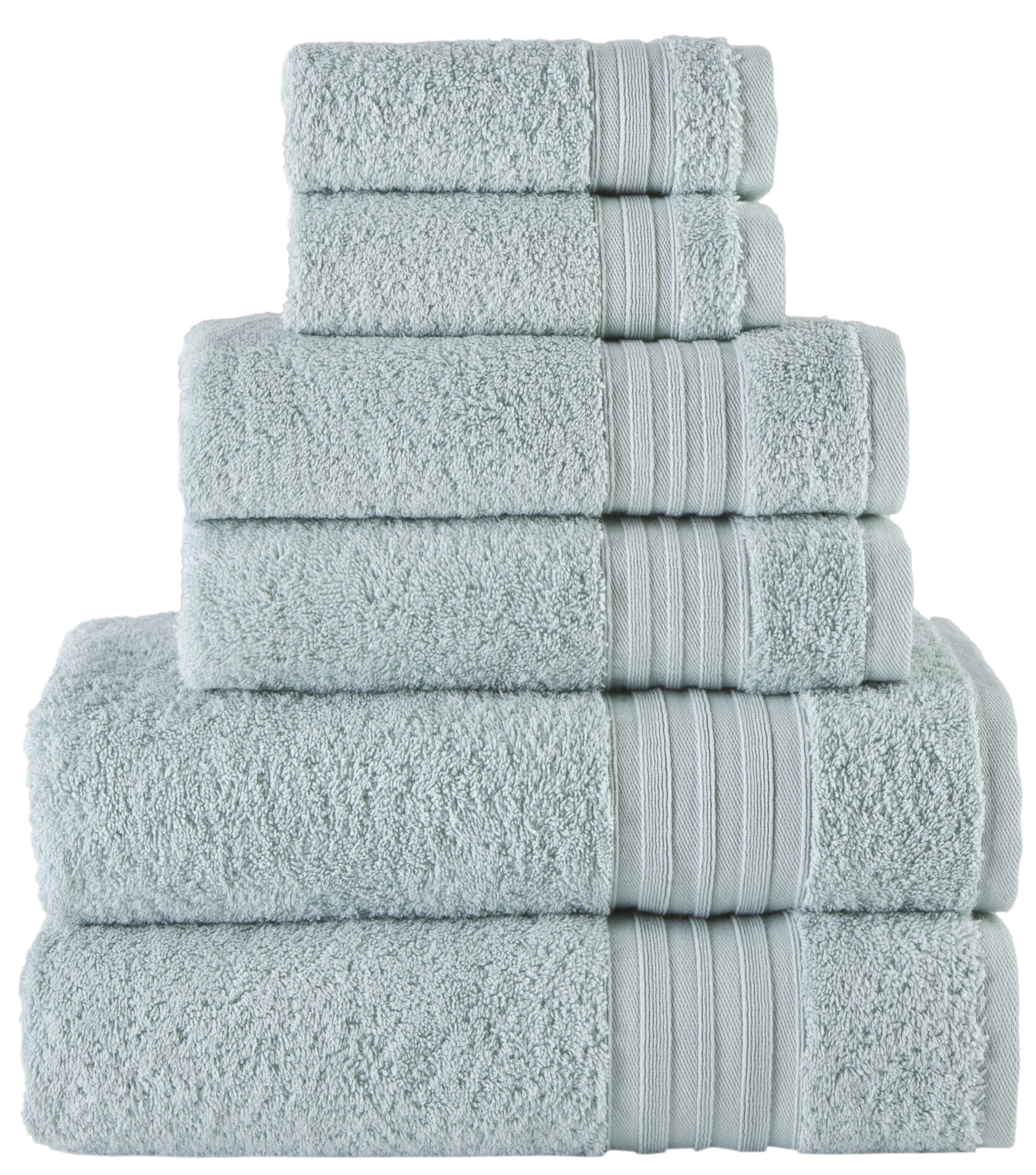 Florentin 6 Piece Turkish Cotton Towel Set Alcott Hill Color: Gray