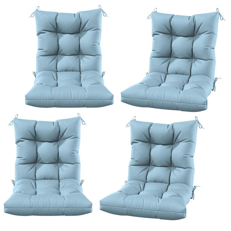 Coussins de chaise d'extérieur et de patio 5 po Wynee, 4, Sable