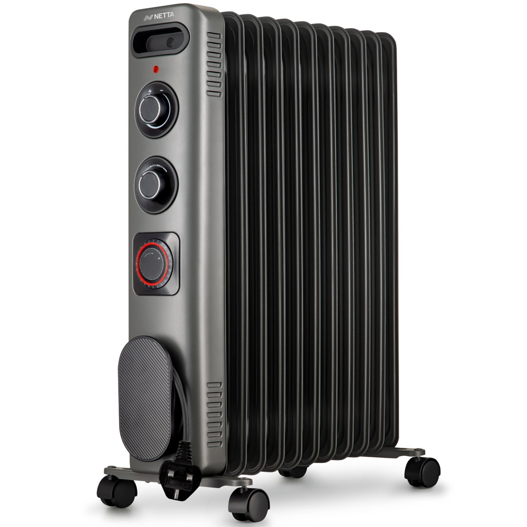 NETTA 8525 BTU Electric Radiator Space Heater with Adjustable Thermostat
