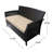 Morphis 51'' Wide Metal Loveseat with Cushions-773718763-773718762