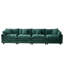 Canapé en chenille l 150 po avec 6 coussins et coussins en mousse Genèveve Genèveve-786173000-784451397