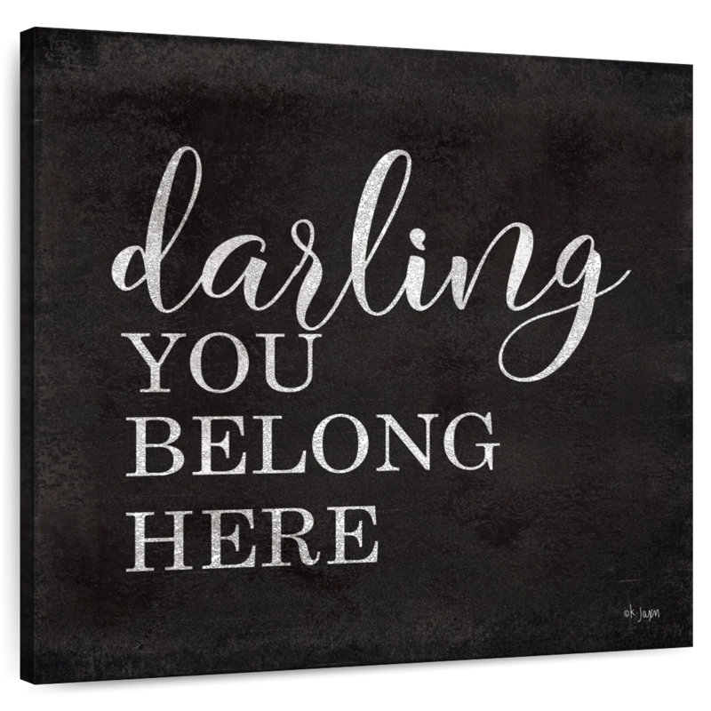 Tergel Darling You Belong Here, H 20 po x l 20 po
