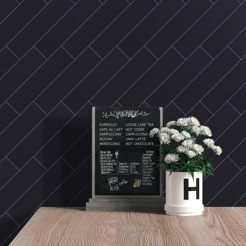 Unique Black 4" x 12" Porcelain Subway Wall & Floor Tile