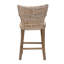 Tabouret de comptoir moderne bohémien gris Kubu Rattan