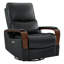 Fauteuil inclinable électrique pivotant en cuir véritable