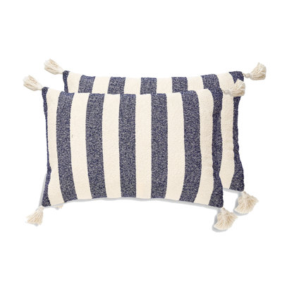 Housse de coussin French Stripe seulement - ensemble de 2