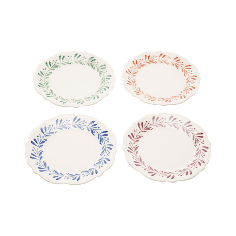 Coraline Set of 4 Dinner Plates, Mix, 27cm
