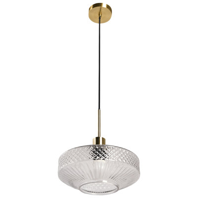 1 - Light Gold Cylinder Pendant