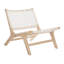 Denman Woven-Back Leather Side Chair-858197321
