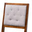 Ensemble de tabourets de comptoir 2 pièces modernes et contemporains en tissu sable et brun foncé-973829141-973829138