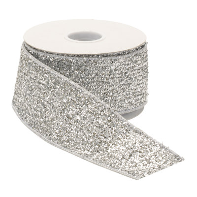Glitter Wired Ribbon 2.5" x 10 Yds.