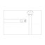 Paravent simple en métal l 38 po x H 68 po Lapierre-23641357