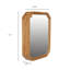Armoire de rangement murale à miroir en bois 31,5 "X 23,82" avec tablettes de rangement