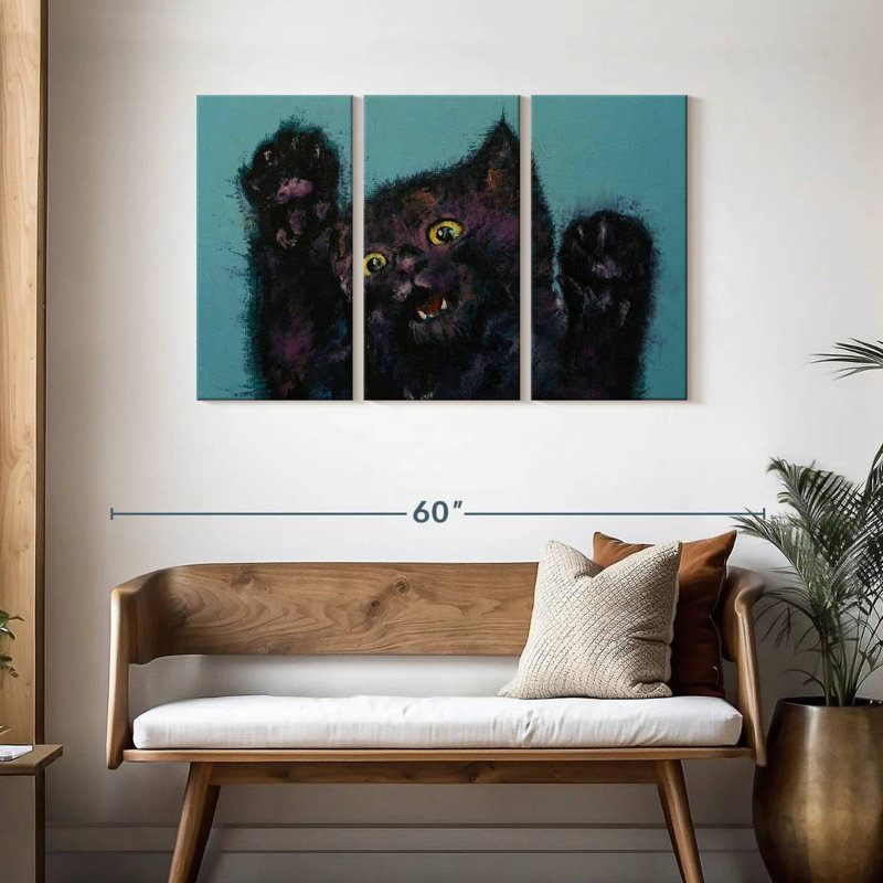 Brampt Ninja Kitten, 28" H x 45" W