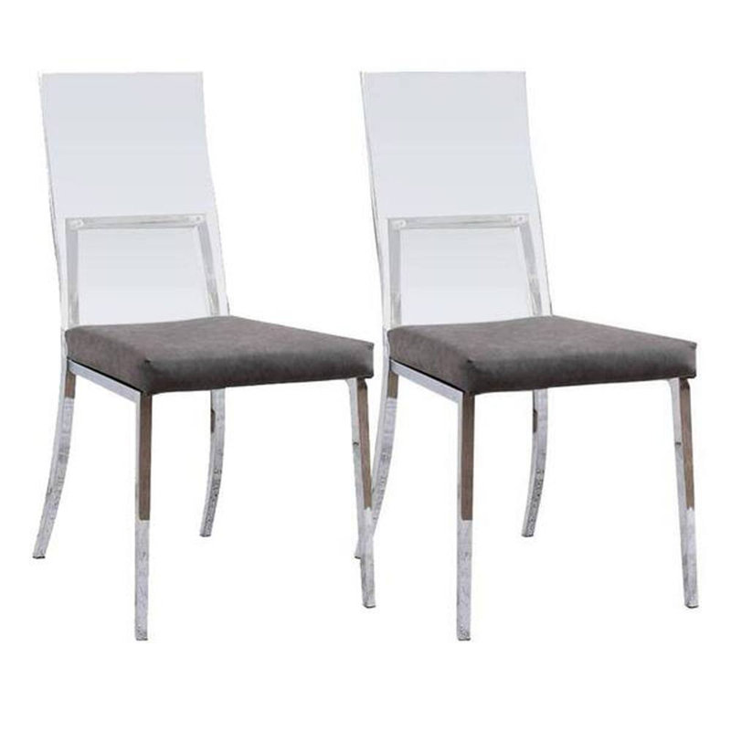 Chaise d'appoint 2 pièces de style contemporain