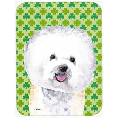 Shamrock Lucky Irish Wood Glass Cutting Board
