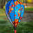 Fall Leaves 10 Panel Hot Air Balloon Spinner