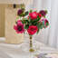 Real Touch Pink Scabiosa & Lisianthus in Modern Style Tiered Vase Spring Summer Water Illusion Arrangement