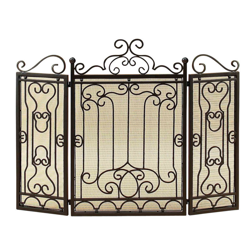 Alviso Iron Fireplace Screen