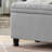 Meshell Linen Blend Upholstered Storage Bench-1278784045