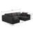 104.32*70.86 Modular Sectional Sofa Sleeper Couch, Sectional Sofa With Chaise And Ottoman, Convertible U Shaped Modular Sofa Set-1813904924