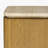 Marisol Square Travertine Side Table with Stone Top Oak Base Pedestal designer side table for Indoor Living Room Use-1439135365