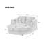 Chaise longue d'intérieur surdimensionnée 55 po-133347540
