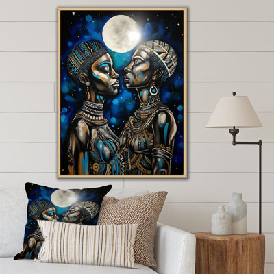 " Portrait Of African Queen And King In Love I "