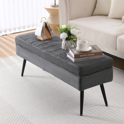 Banc de rangement rembourré Vondale