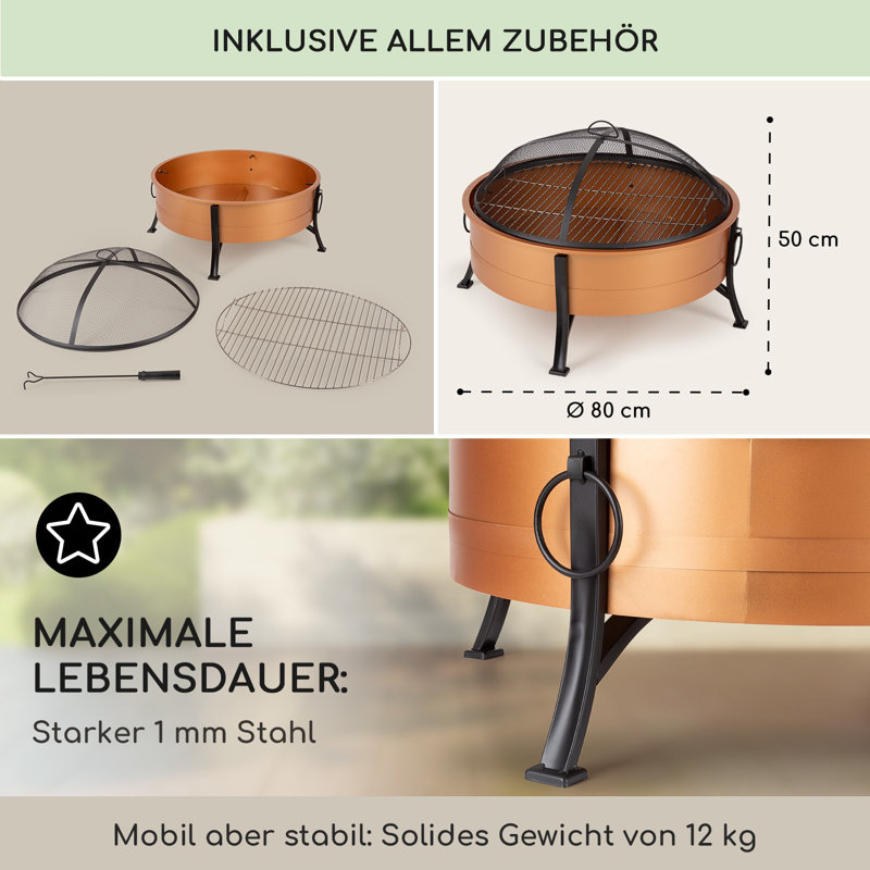 Circle Charcoal Smokeless Fire Pit