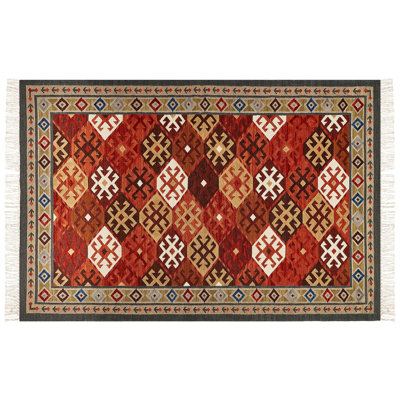 Blocher Southwestern Wool Hand Woven Area Rug