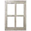 Décoration murale 20 po en bois beige vieilli