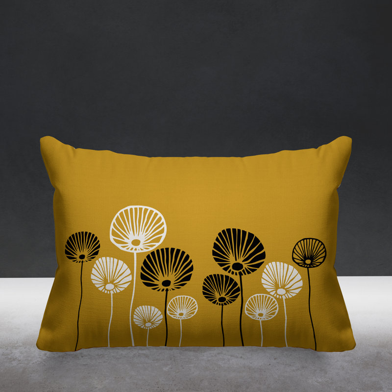 Coussin décoratif intérieur / extérieur Huber, Jaune