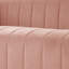 Canapé de salon rembourré en velours de luxe 87,01 po avec 2 coussins Clifford, rose-325313825-293635807