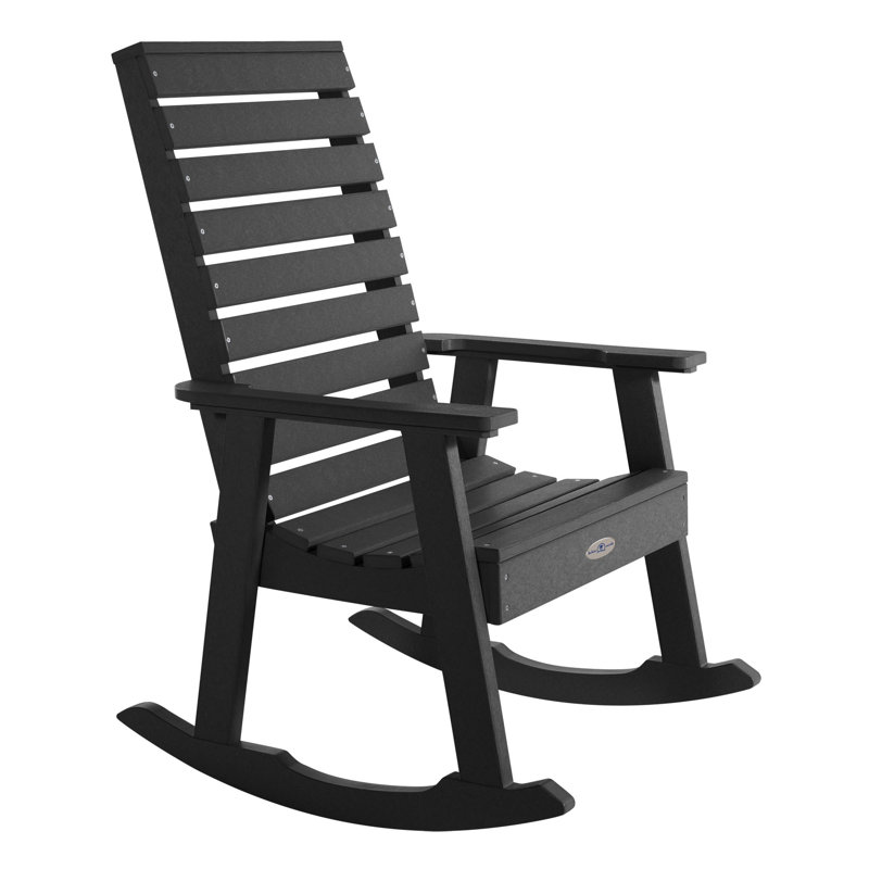 Chaise berçante Deloren, Noir